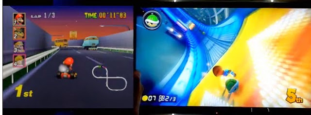 Vídeo mostra diferenças entre Toad's Turnpike de Mario Kart 64 para a sua nova versão em Mario Kart 8 Imagem