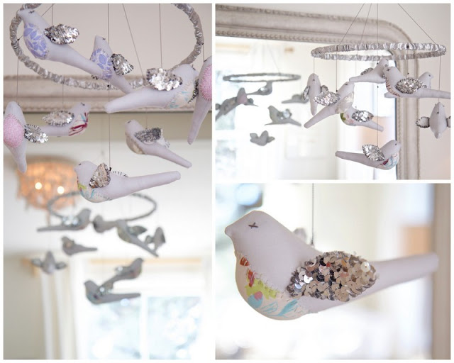 Bird mobile; Baby nursery; Nursery in the Nest; Nora's Nest Bird mobile; Baby nursery; Nursery in the Nest; Nora's Nest