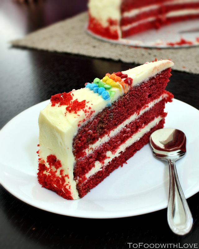 To Food with Love Red Velvet Birthday Cake