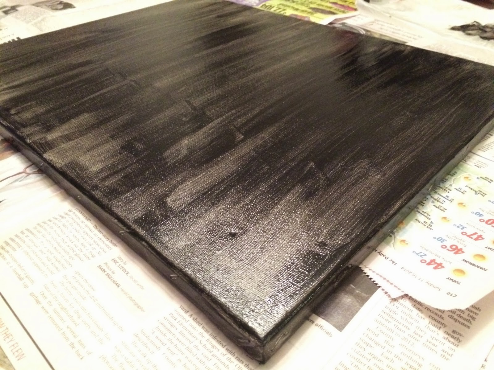 HowTo Chalkboard Canvas Decor The Adventures of Mighty Mo HowTo
