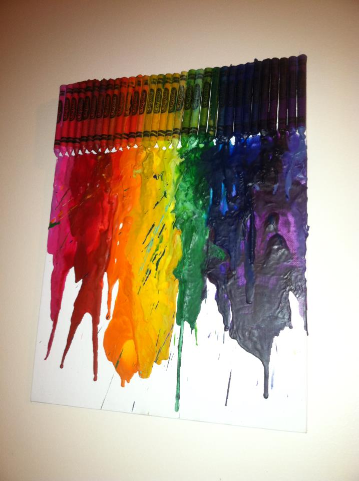 CrEatE Projects by Jamie Melted Crayon Art