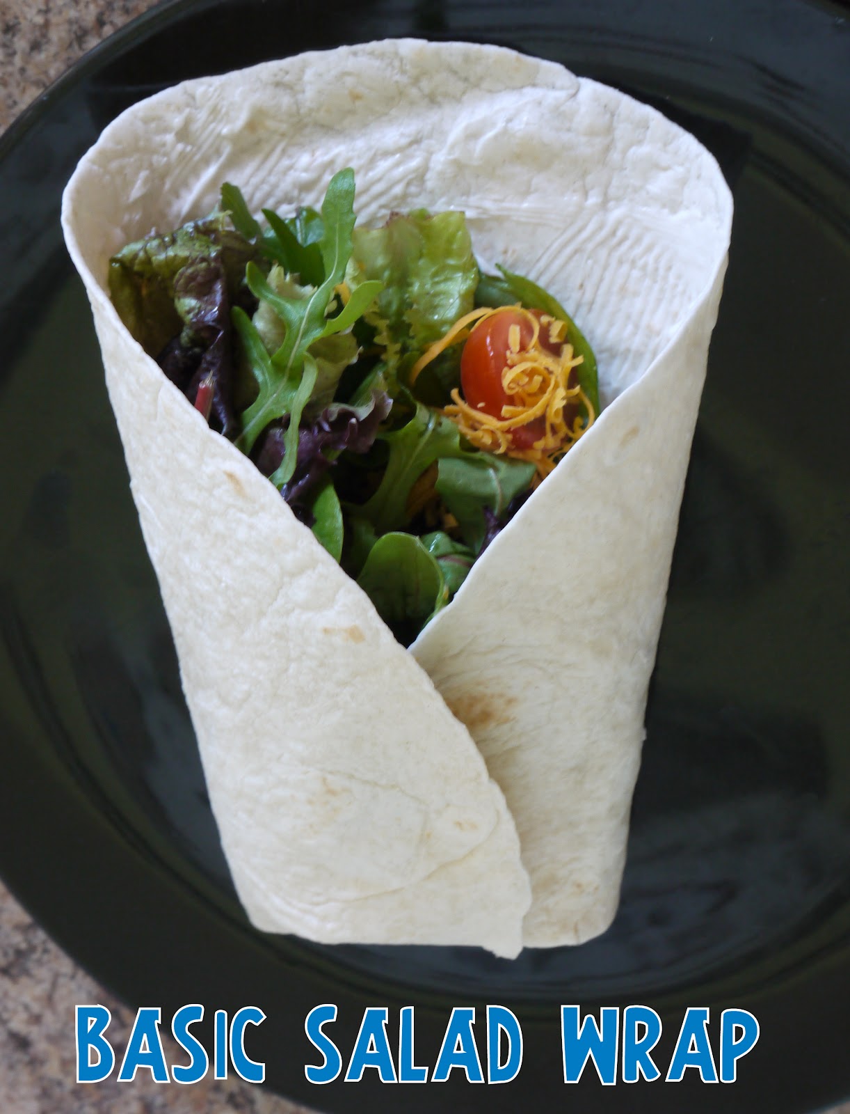 Heron's Crafts Its a Wrap Wednesday Basic Salad Wrap