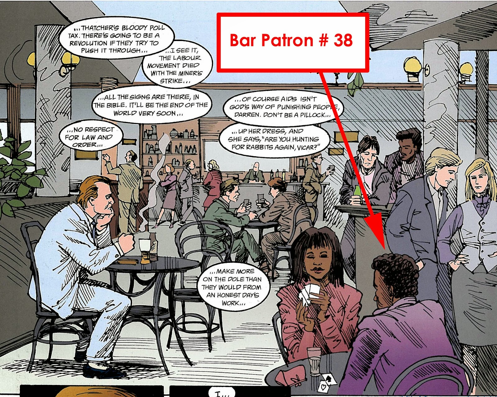 Portraits From The Sandman Universe Bar Patron 38 (illustrated by