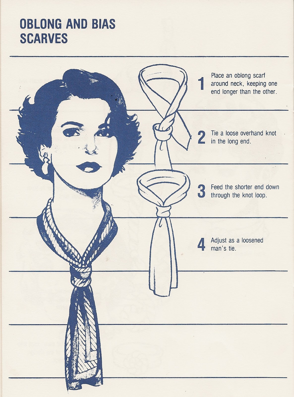 236 Vintage How to Tie a Scarf