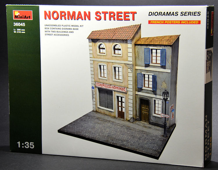 Miniart 36045-1/35 Norman Street Buildings Plastic Model Kit Detalis 138 