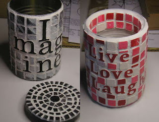 Mosaic Cans DIY kaleng bekas :