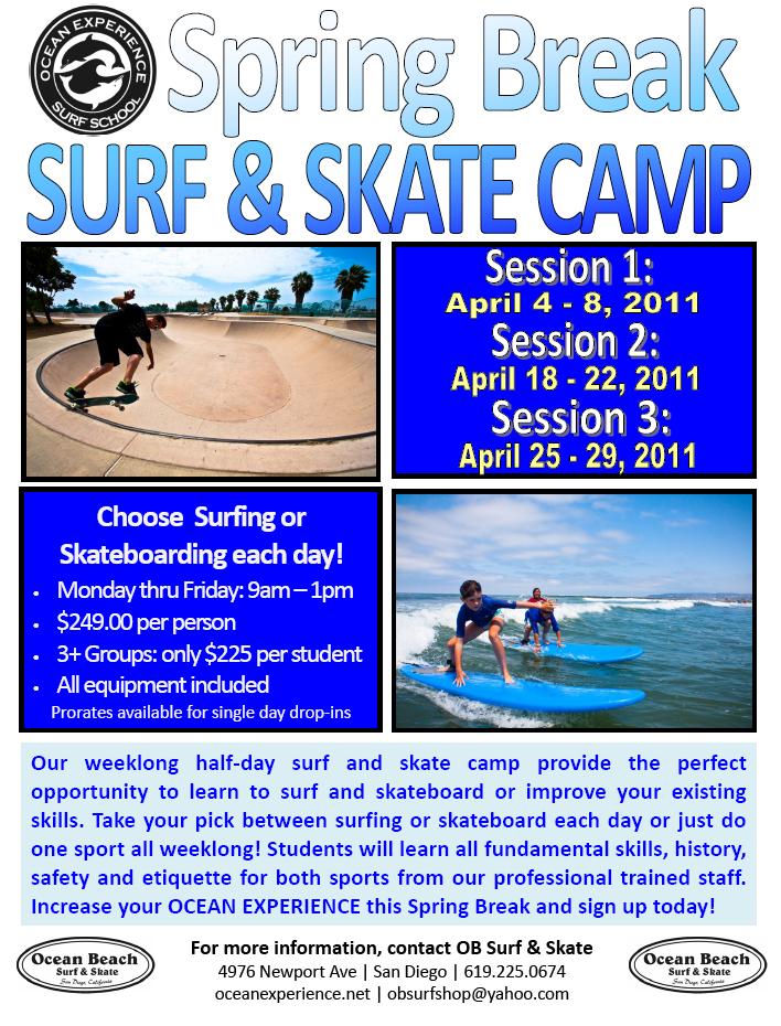 Sign up for Spring Break Surf