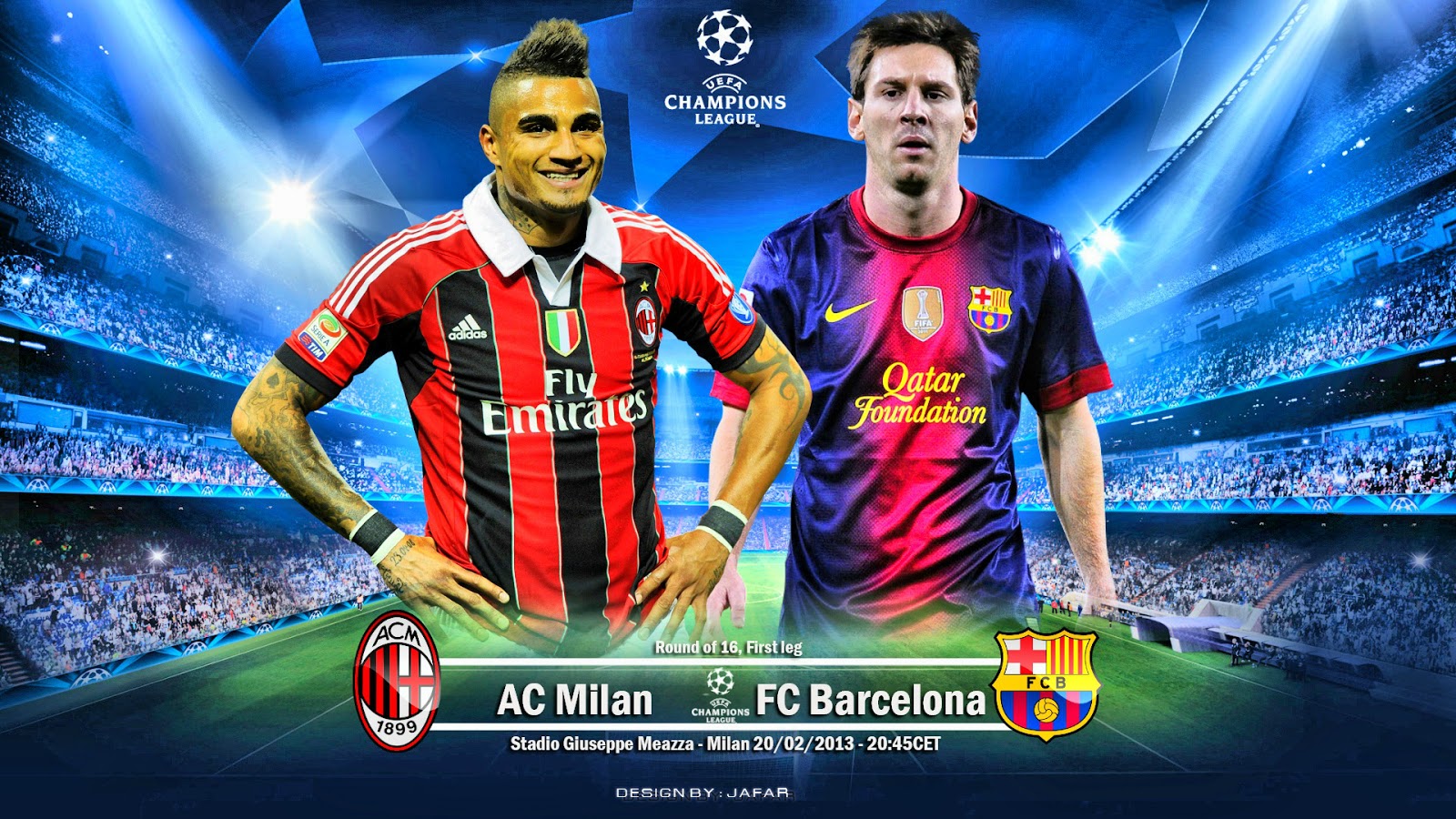 match AC Milan vs FC Barcelona UEFA Champions League 2013 - goal-one