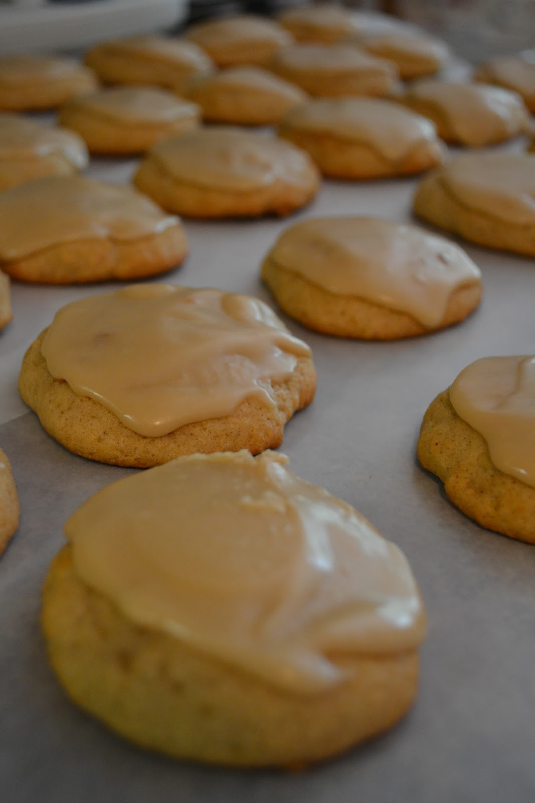 Simple Savory & Satisfying Applesauce Cookies with Caramel Frosting