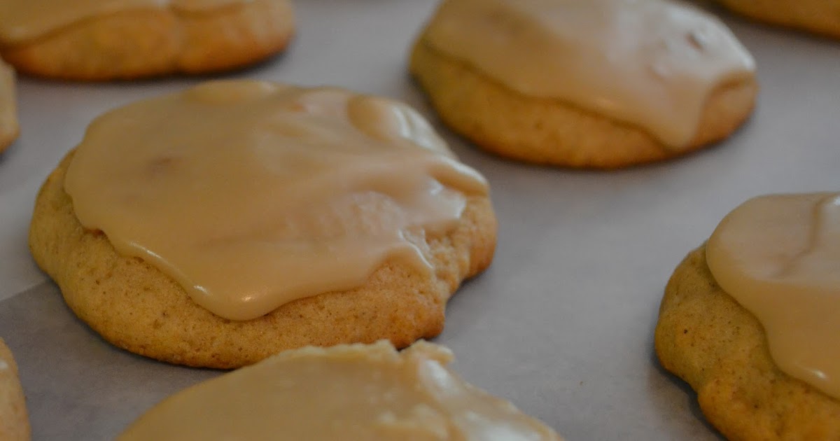 Simple Savory & Satisfying Applesauce Cookies with Caramel Frosting