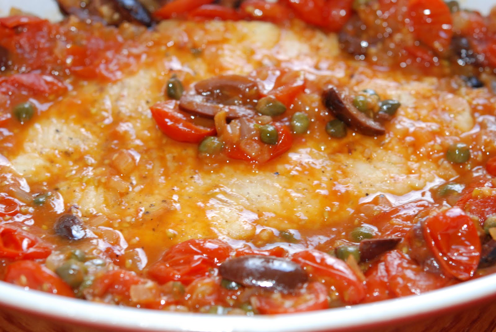 baked flounder with capers and lemon sauce