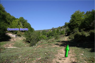 Senda de la Dch. - Izq. Carratán iturria