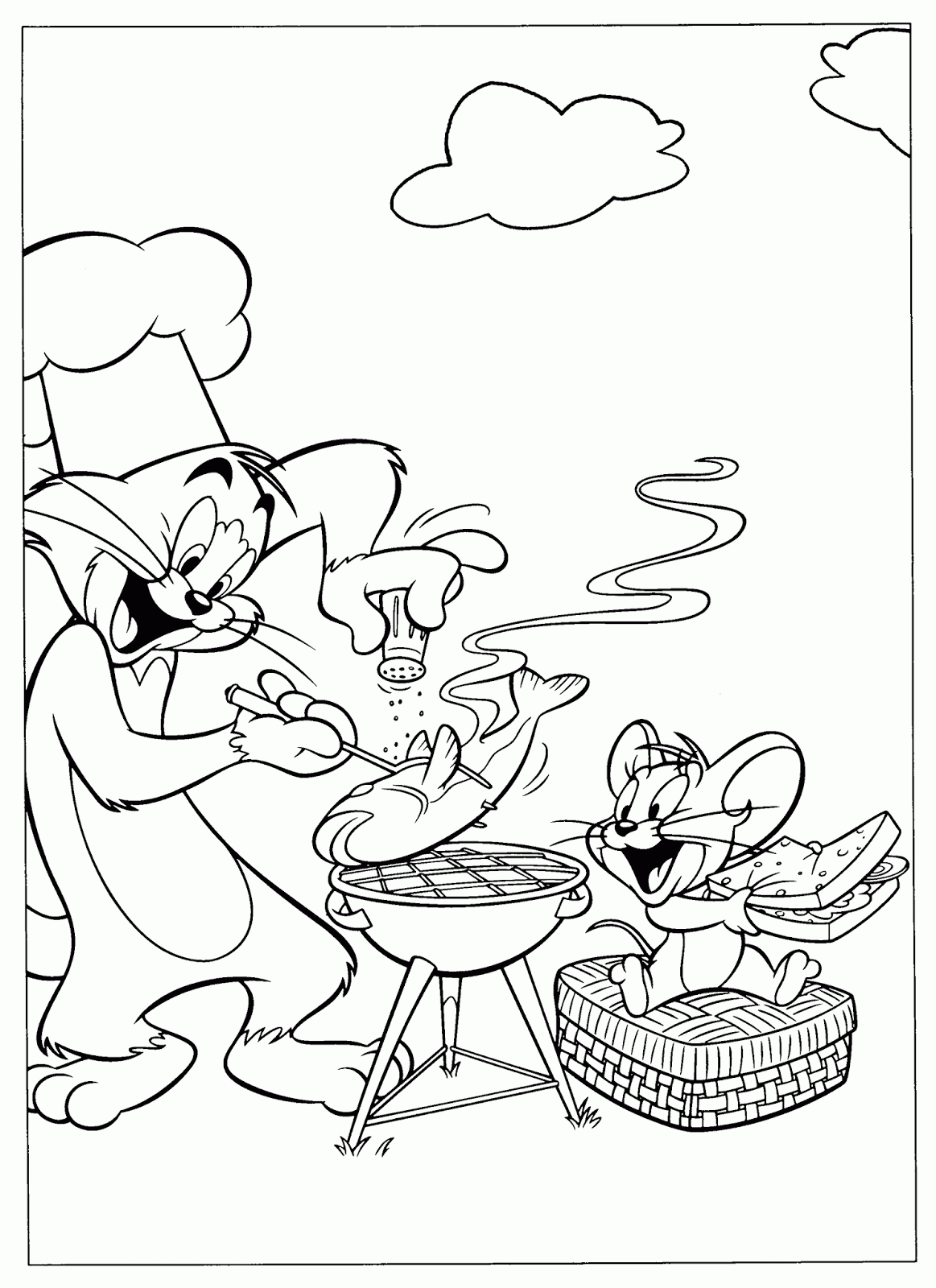 Desenhos Tom e Jerry Para Colorir Desenhos para colorir