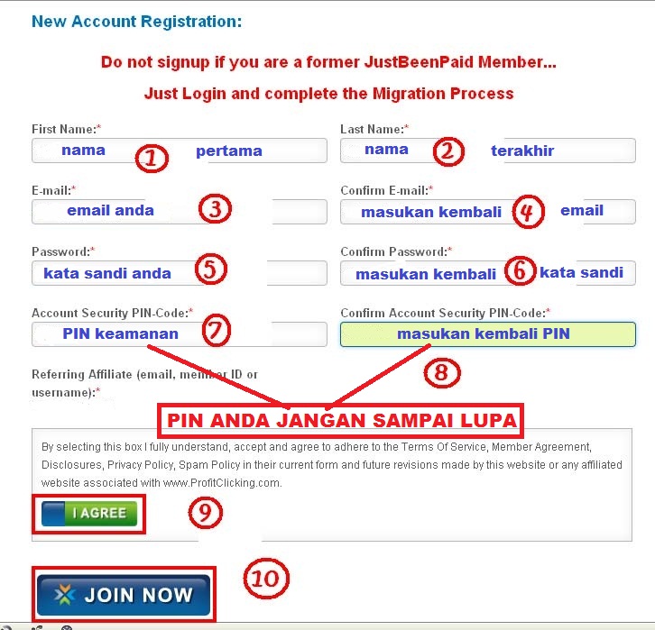 PANDUAN DAN TUTORIAL BERMAIN PROFITCLICKING.COM