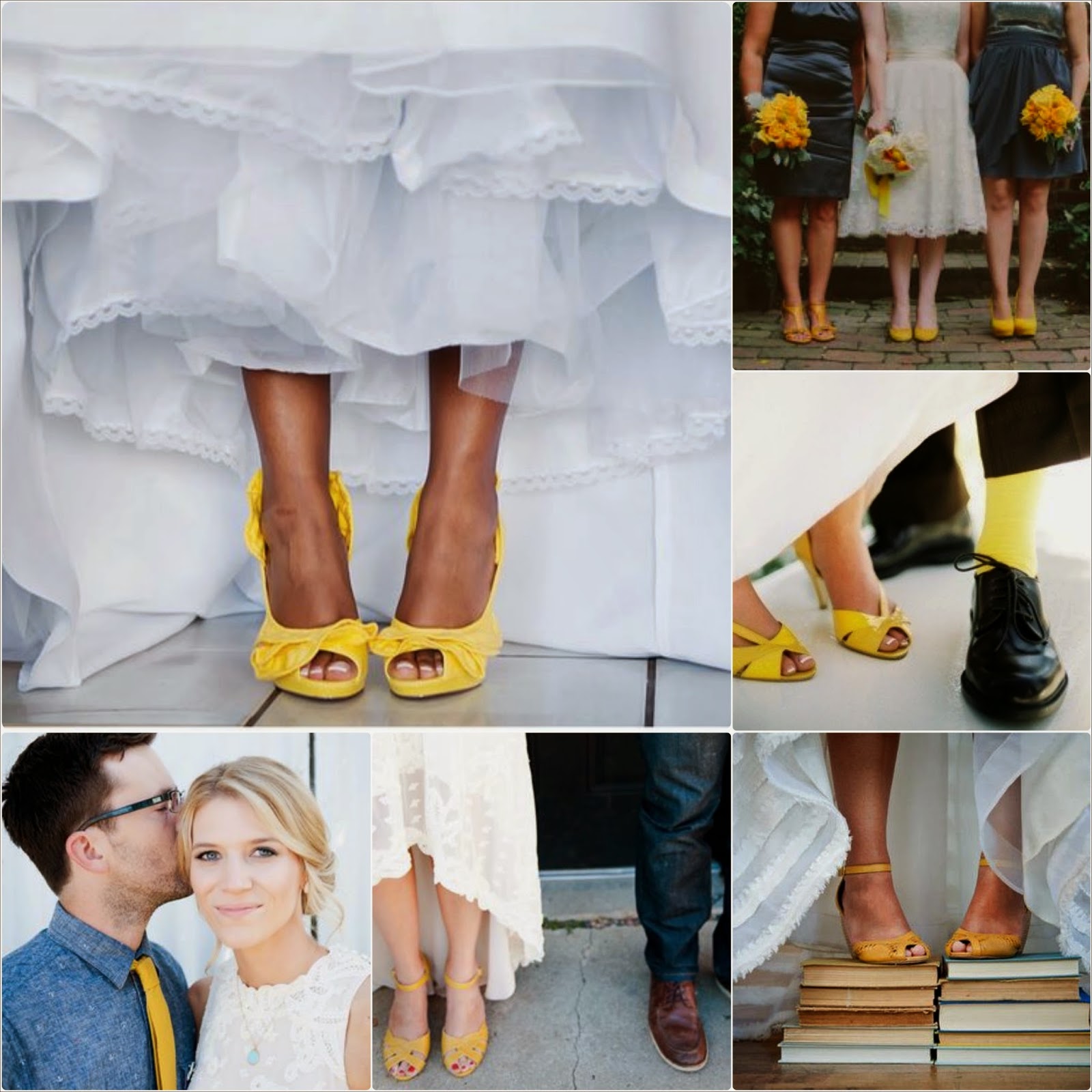 Zapatos amarillos de la boda Zapatos amarillos de la boda