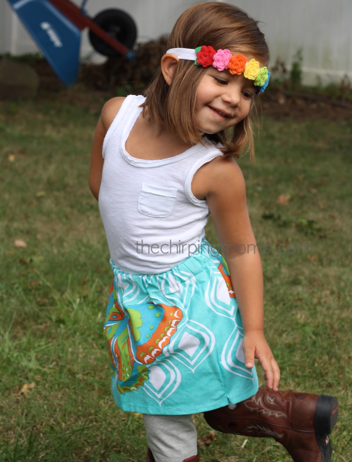 How to Make A Skirt From A Tea Towel The Chirping Moms
