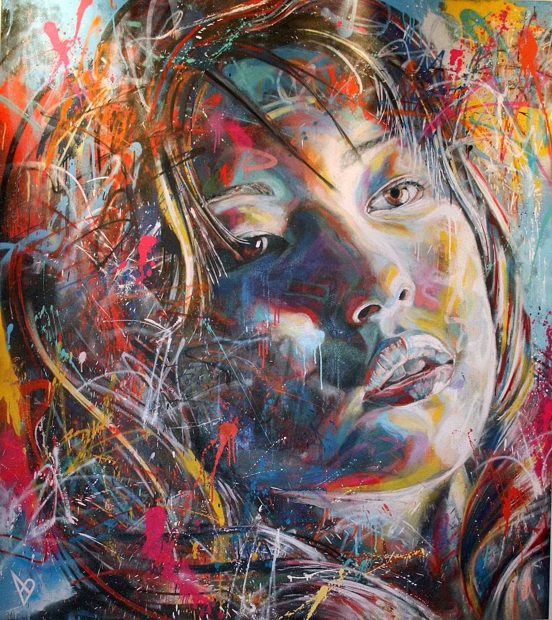 Simply Creative Spray Paint Portraits by David Walker
