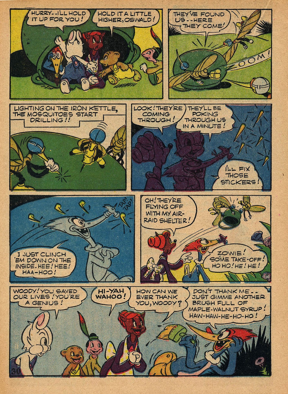 Four-Color Shadows: Oswald the Lucky Rabbit and Woody Woodpecker-New