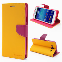 Mercury Goospery Fancy Diary Wallet Leather Cases for Samsung Galaxy Mega 5.8 I9150 I9152 - Yellow Mercury Goospery Fancy Diary Wallet Leather Cases for Samsung Galaxy Mega 5.8 I9150 I9152 - Yellow