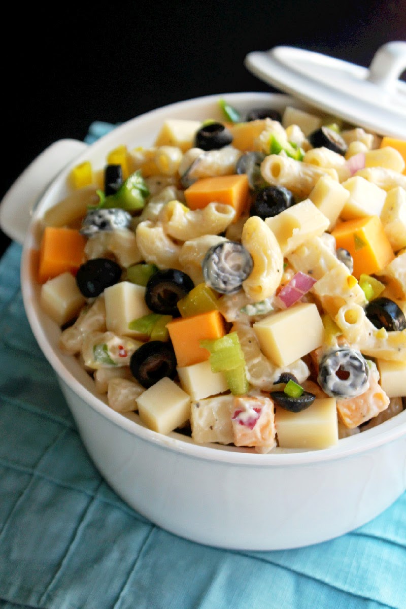 Creole Contessa Cheesy Picnic Pasta Salad