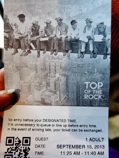 Rockefeller Top of the Rock tickets