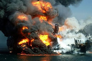 После аварии на нефтяной платформе «Deepwater Horizon» в Мексиканском заливе.