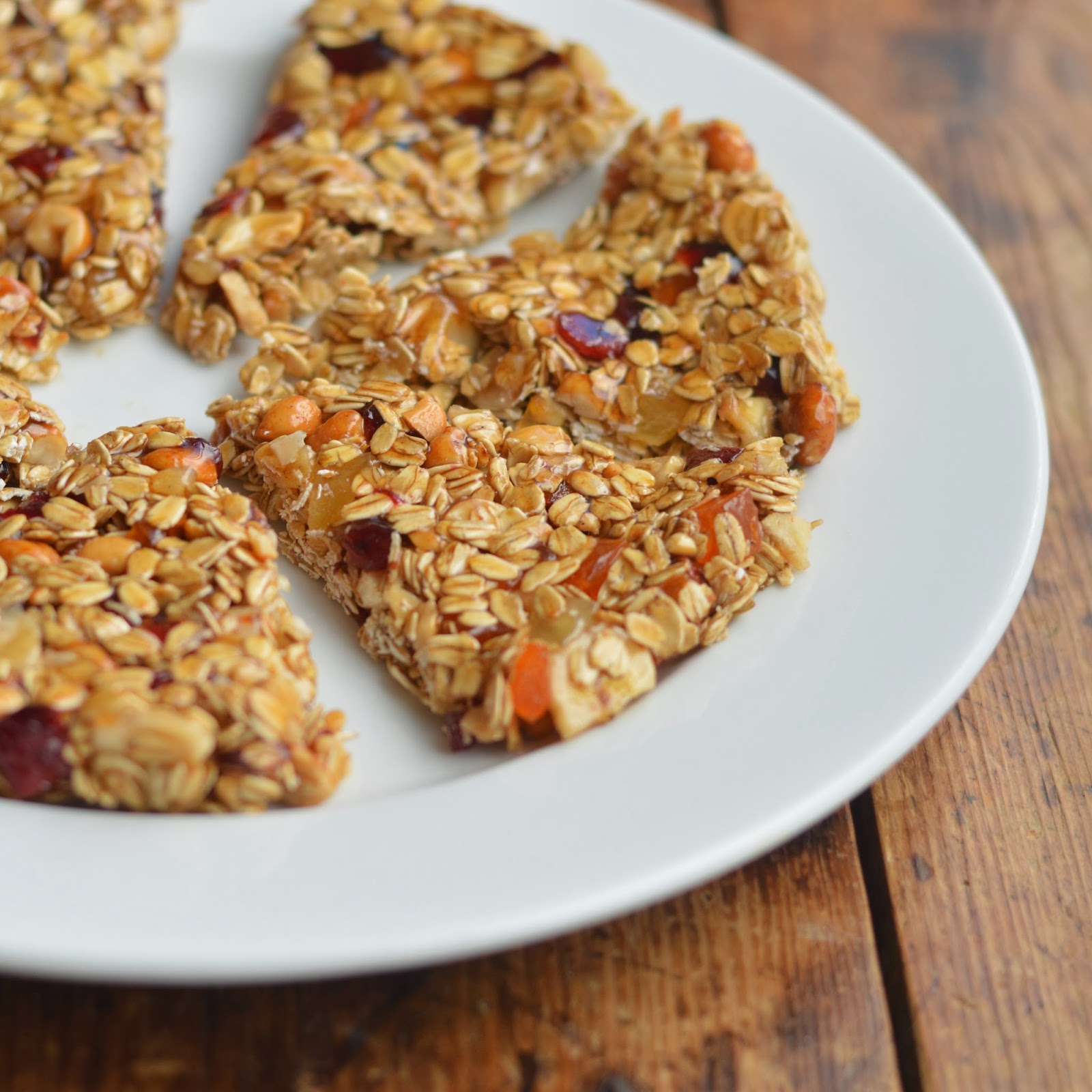 Homemade Trail Mix Granola Bars (Wedges) Gluten Free Virtually
