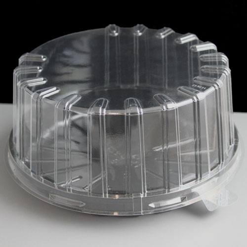 Disposable Cake Containers. 10" Length x 10" Width x 5" Height White