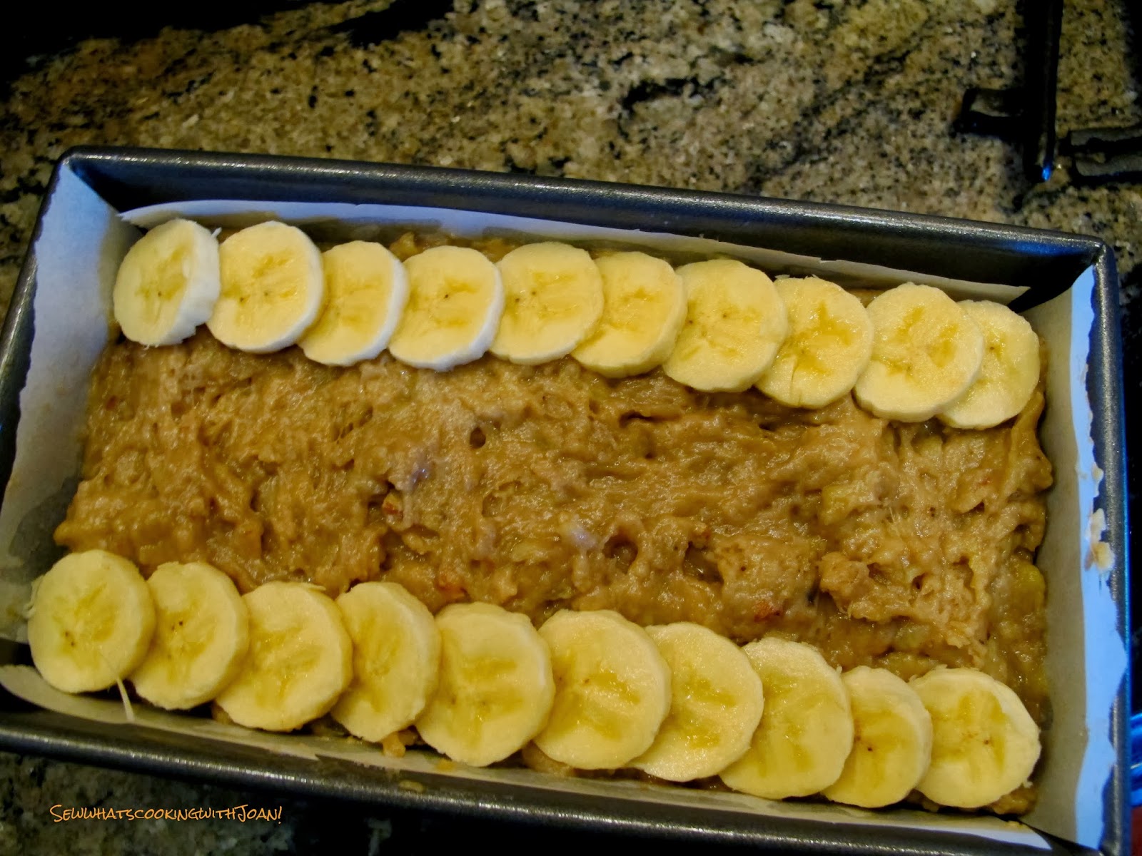 Sew what's cooking with Joan! Extreme Banana Bread!
