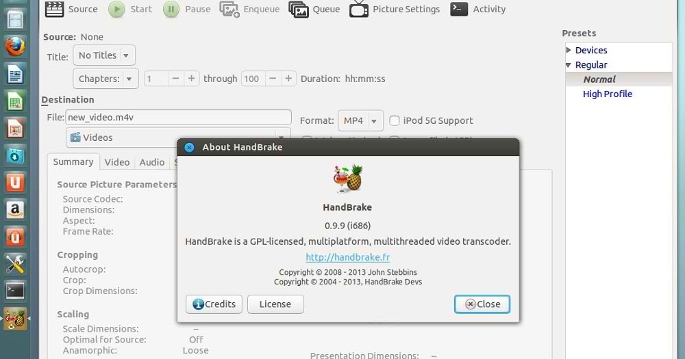 HandBrake video converter for Ubuntu/Linux Mint/other Ubuntu