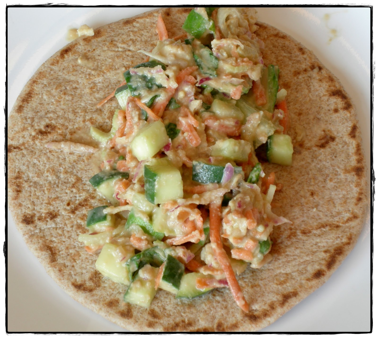 AdditiveFree Eats Heavenly Hummus Wrap