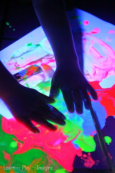 How to make GLOWING paint for a super cool painting experience in the dark!