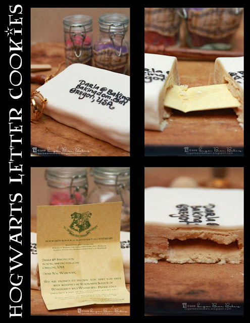 sugar bean bakers hogwarts letter cookies sugar bean bakers hogwarts letter cookies