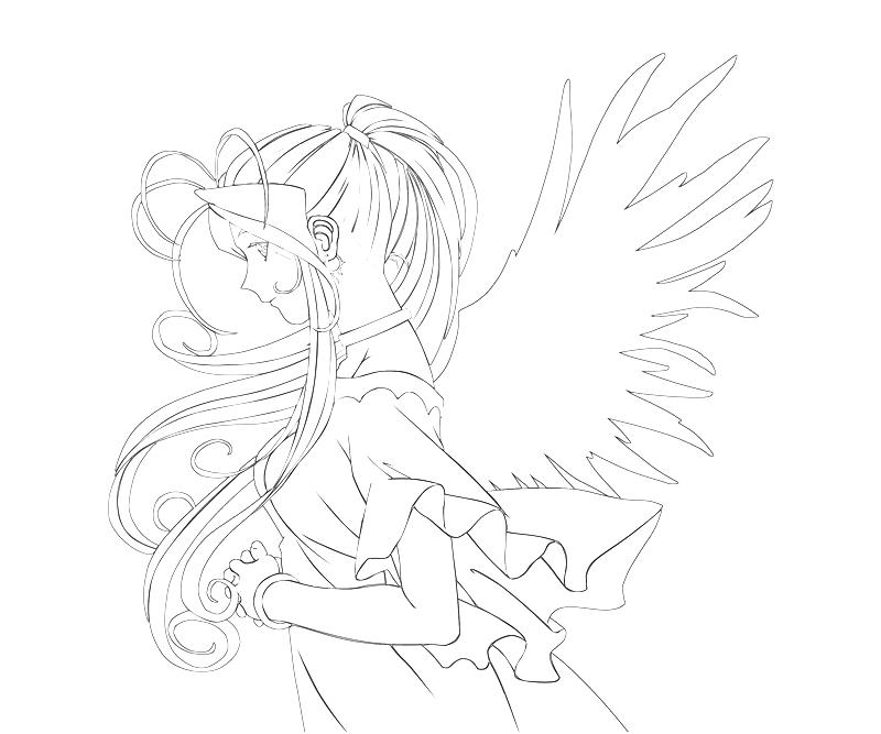 Printable Belldandy Beautiful Coloring Pages printable-belldandy-beautiful-coloring-pages