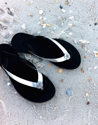 summer sandals with starfish design
