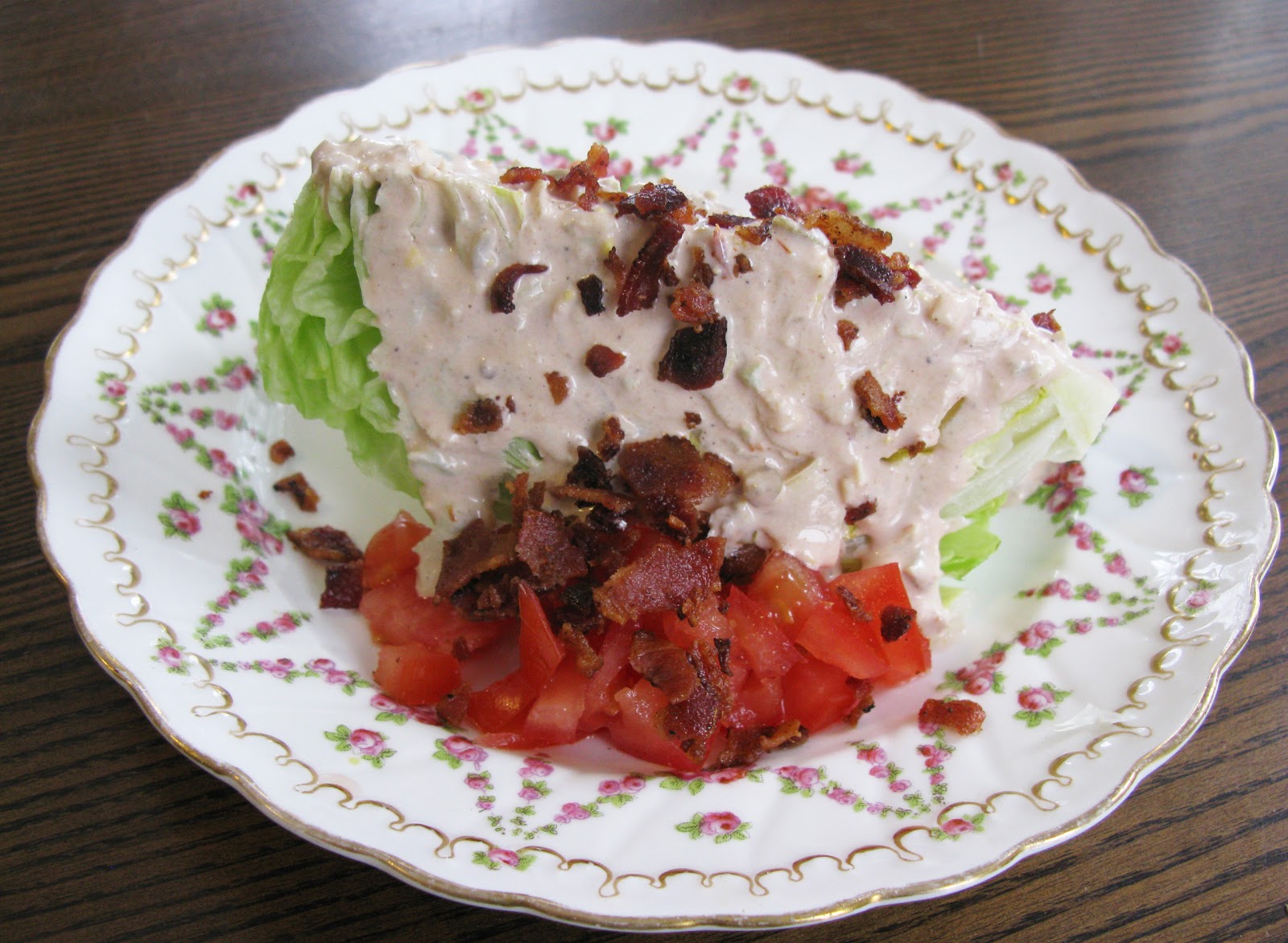 Food for A Hungry Soul Bacon, Lettuce and Tomato Salad with Thousand