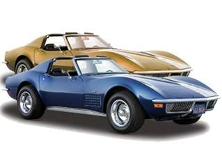 Chevy Diecast | Maisto 34202 1/24 Scale 1970 Chevrolet Corvette Blue or Bronze