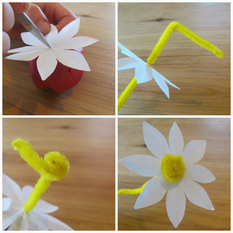 jumble tree easy paper flowers flower paper chain