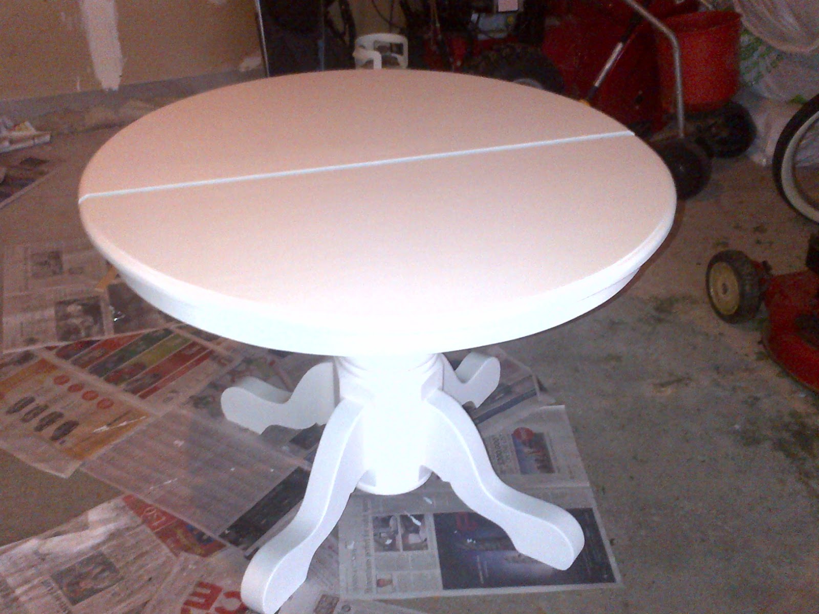 a place of gratitude Painted Pedestal Table