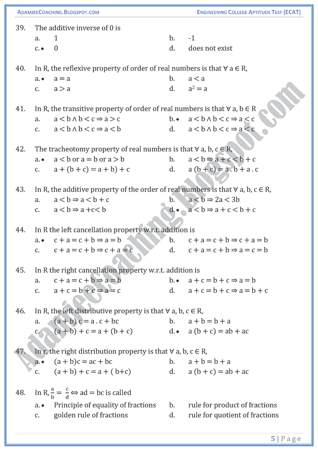 number-system-ecat-mathematics-mcqs-for-entry-test