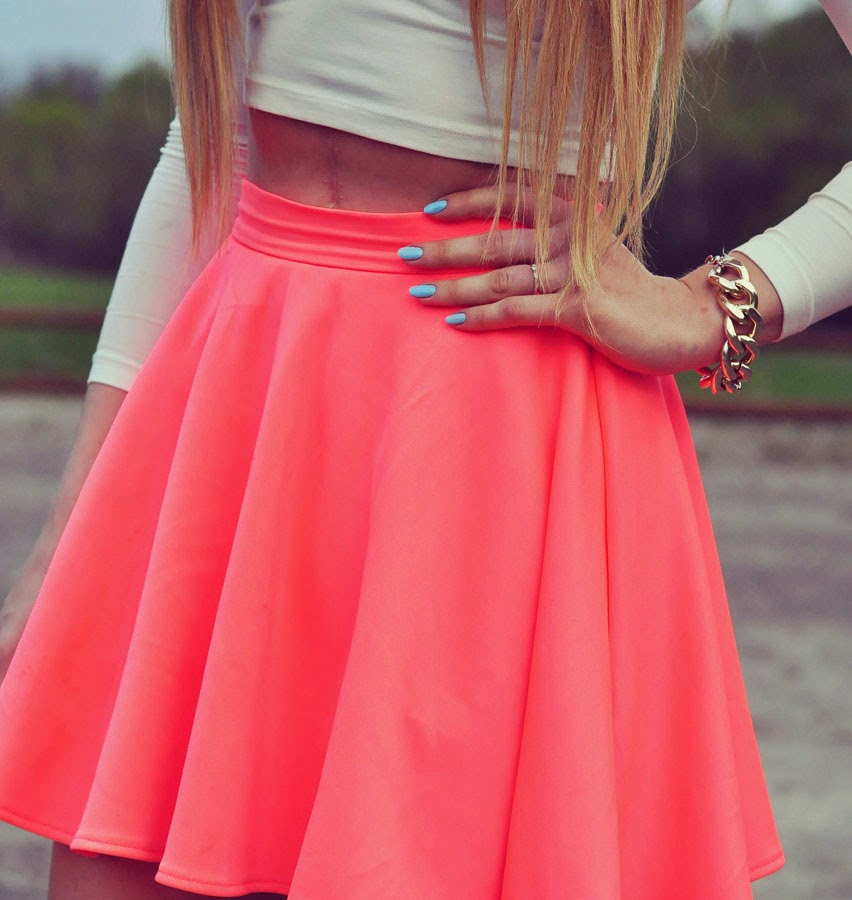 Styleev NEON SKIRT