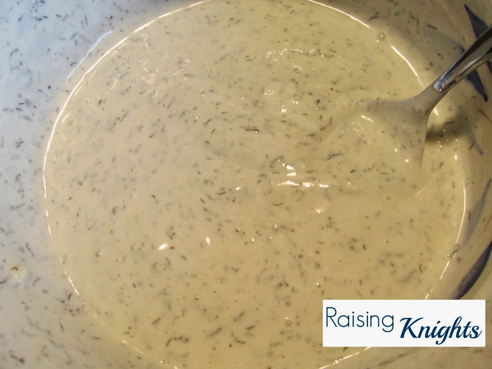 Raising Knights Homemade Yogurt Ranch Dressing