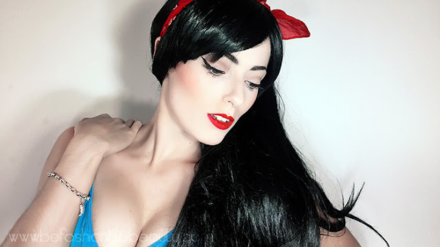 Maquillaje inspirado en Blancanieves. Maquillaje inspirado en Blancanieves.