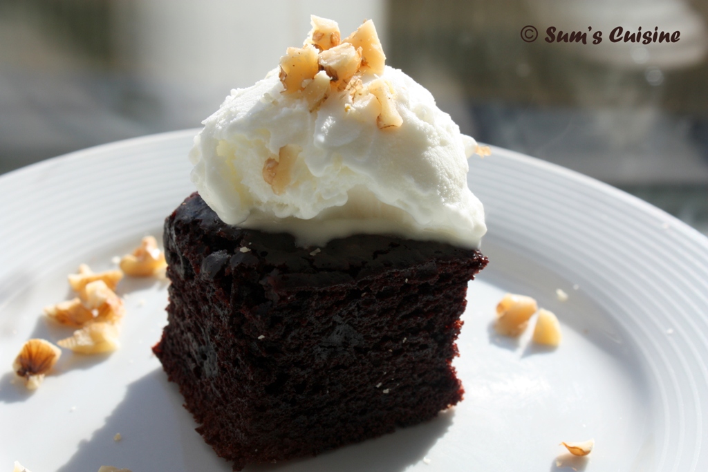 Sum's Cuisine Eggless Cocoa Brownies