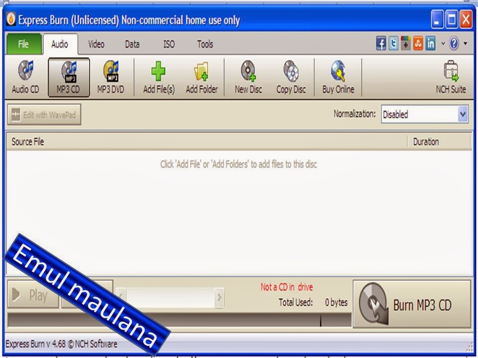 Cara menginstal dan menggunakan expres burn/burning express Cara