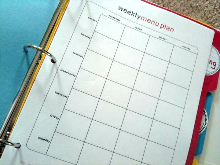 Beautiful Somehow Back to the Basics Menu Planning