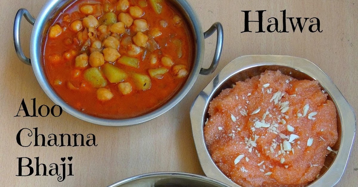 Priya's Versatile Recipes Puri, Aloo Channa Bhaji, Halwa Pakistani