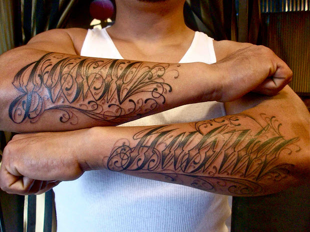 cursive letter
