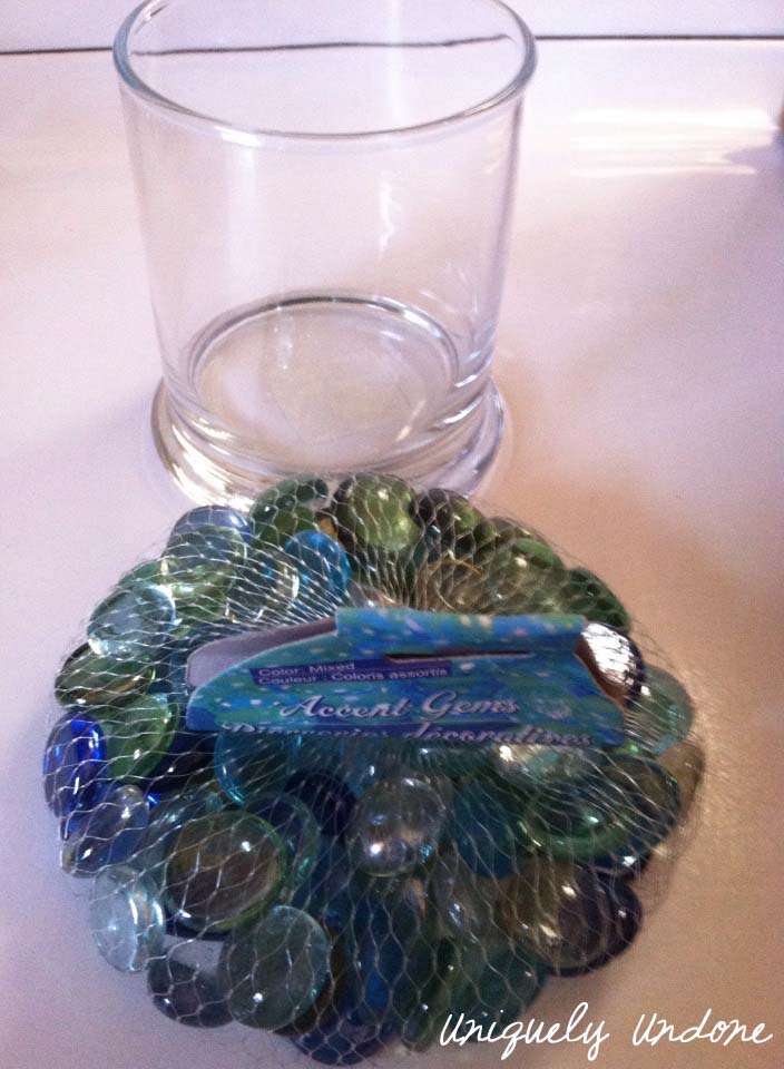DIY Glass stone candle jar Uniquely Undone