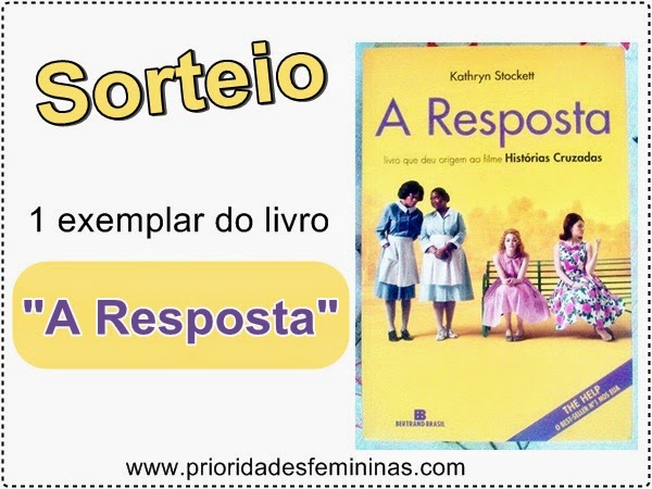 Sorteio do livro A Resposta sorteio de livros